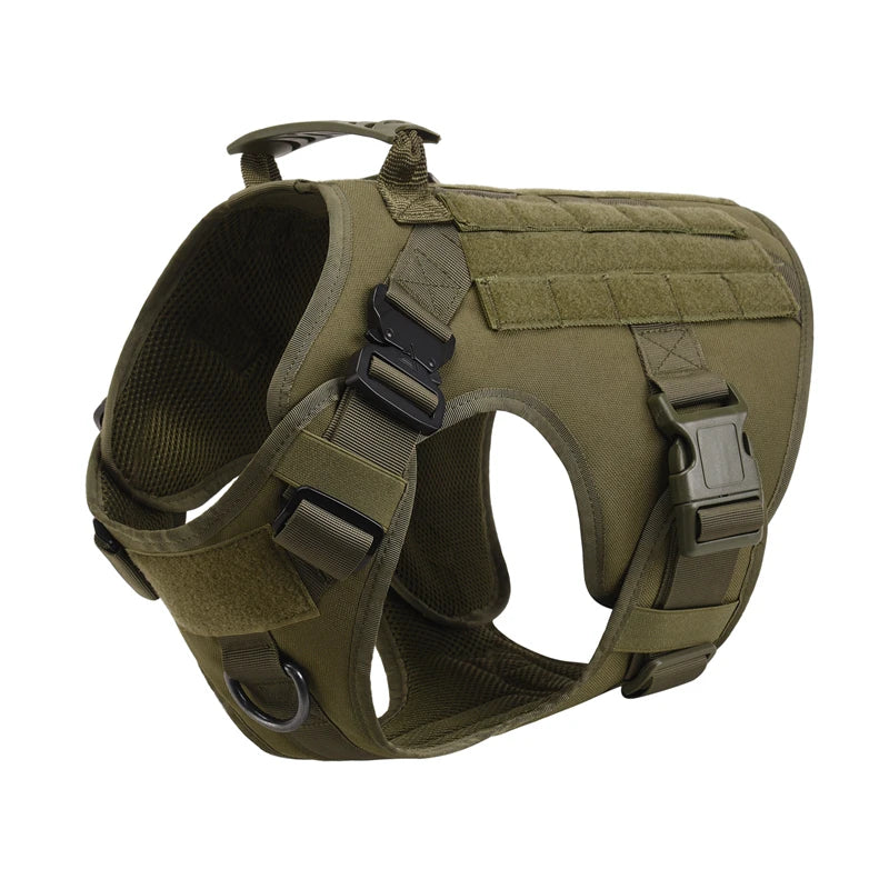 EverPaw No-Pull Tactical Dog Harness - Adjustable Training Vest for Small to Large Dogs
