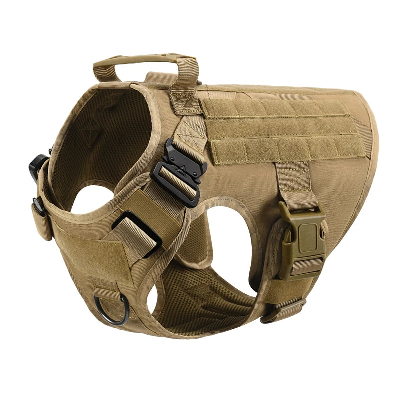 EverPaw No-Pull Tactical Dog Harness - Adjustable Training Vest for Small to Large Dogs