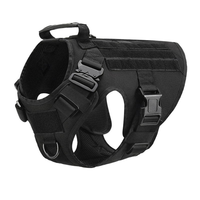 EverPaw No-Pull Tactical Dog Harness - Adjustable Training Vest for Small to Large Dogs